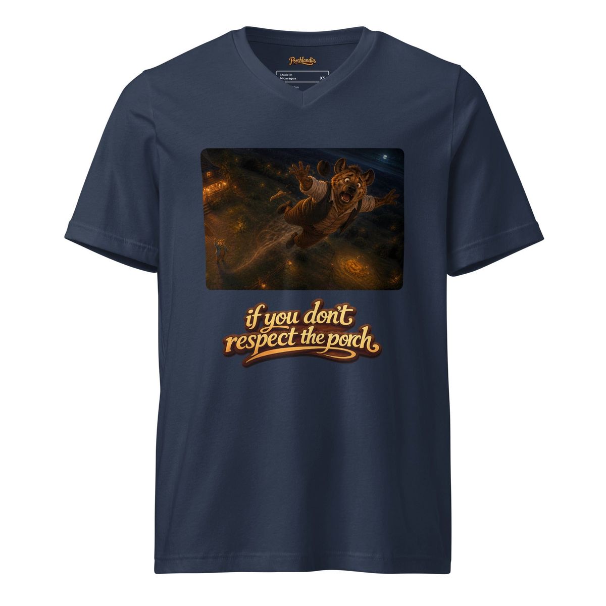 Porchlandia “Respect the Porch” V-Neck Tee