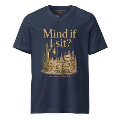 Mind If I Sit? Porchlandia V-Neck Tee