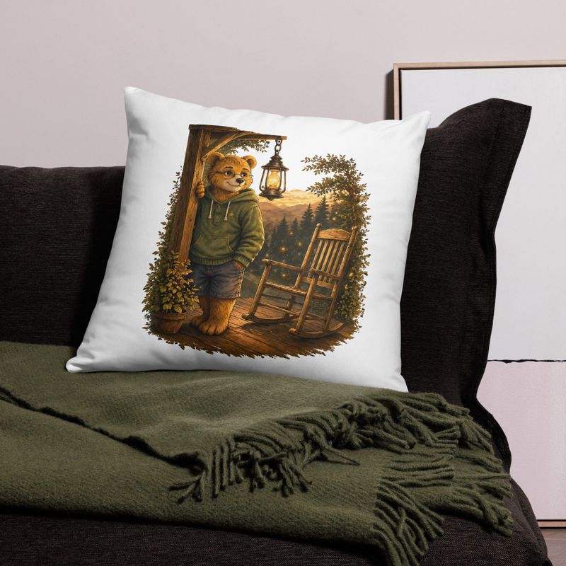 Mind If I Sit? Porchlandia Pillow