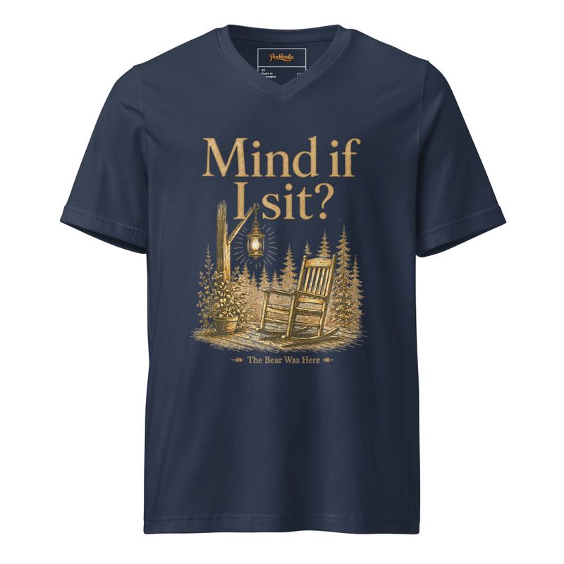 Mind If I Sit? Porchlandia V-Neck Tee