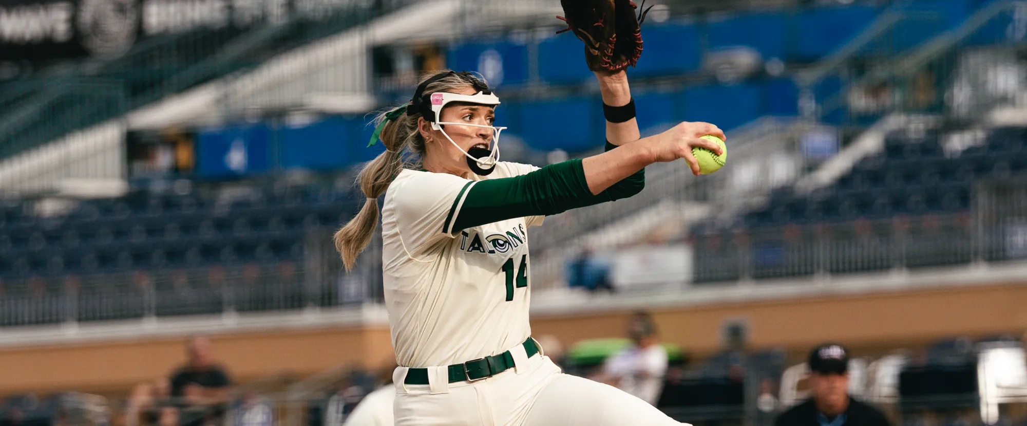 Utah Talons pitcher Montana Fouts during the AUSL Signature Series at Durham