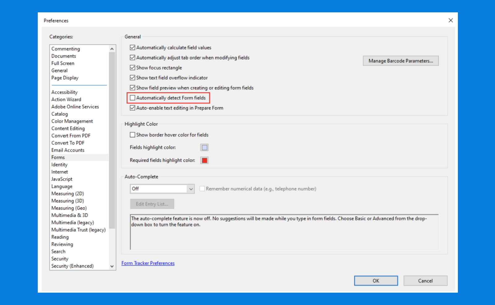 Automatically delete form fields