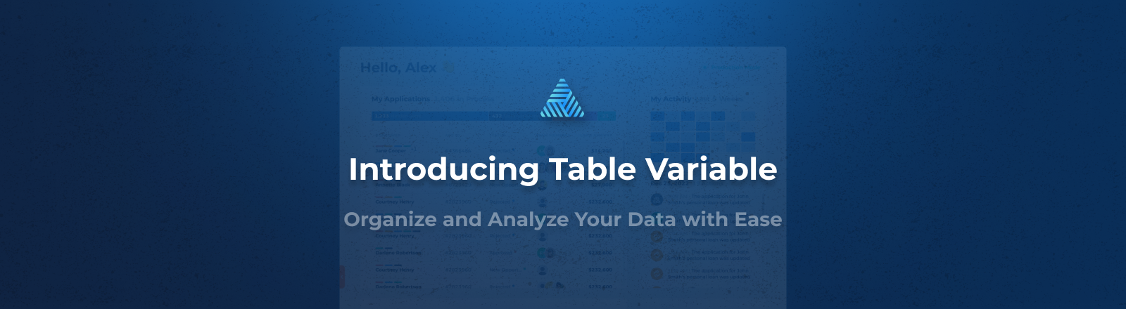Introducing The Table Variable