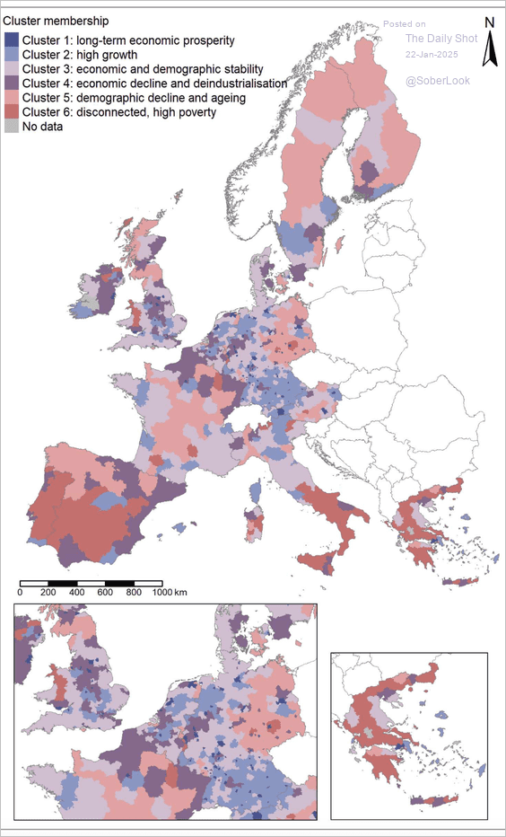 European growth mapped ...