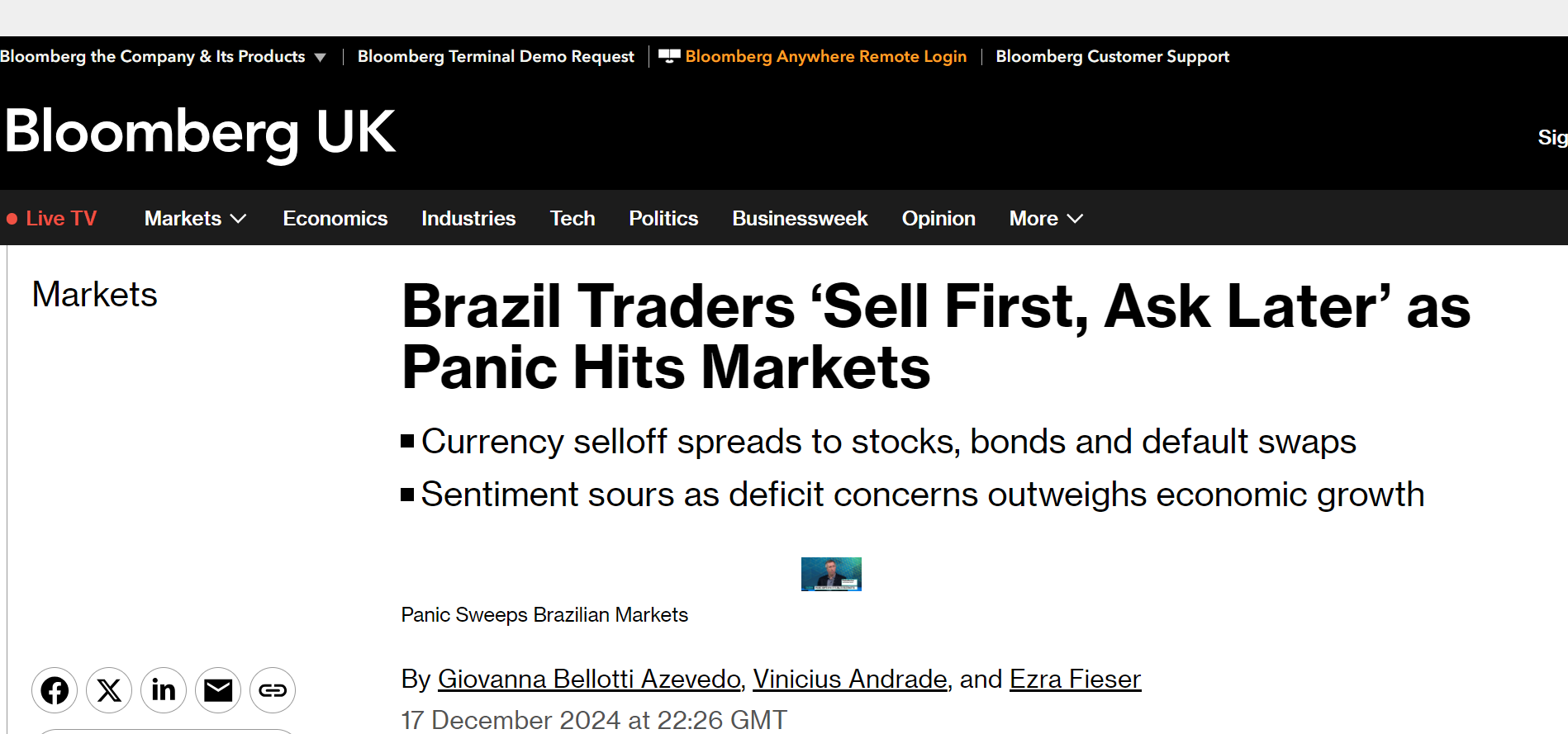 USD up ... US rates up ... EM down ...