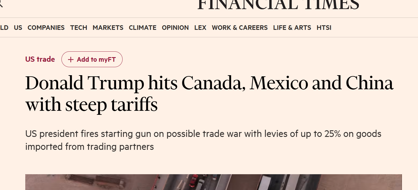 What a week ... tariffs and tech ...