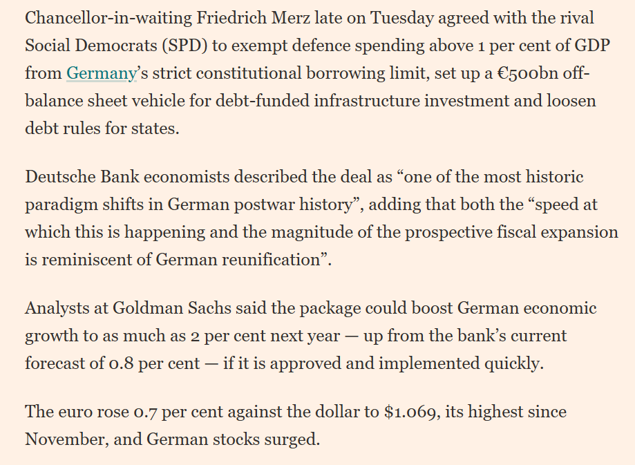 Big news - bullish for European growth outlook & Euro ...