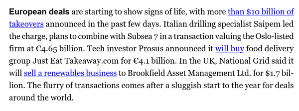 Europe is where the action is ...