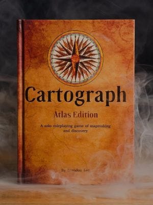 A book with mist around it