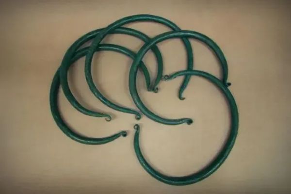 Photo of bronze bracelets possibly used as money