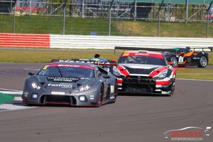 John Seale and Jamie Stanley take race one honours for JMH Automotive.