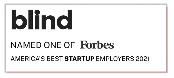 Blind Nominated One Of America’s Best Startup Employers for 2021