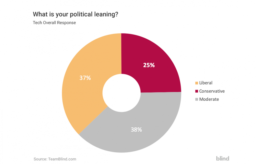 Google employees, Uber employees, Microsoft employees, Apple employees, Amazon employees, Facebook employees, Conservatives, Liberals, Diverse political opinion, workplace transparency