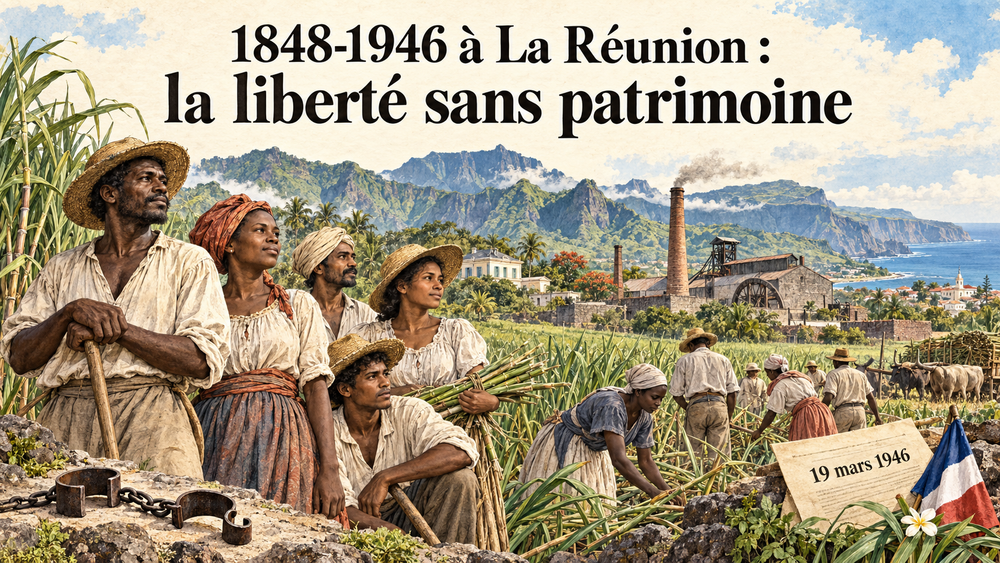 1848-1946 à La Réunion : la liberté sans le patrimoine.