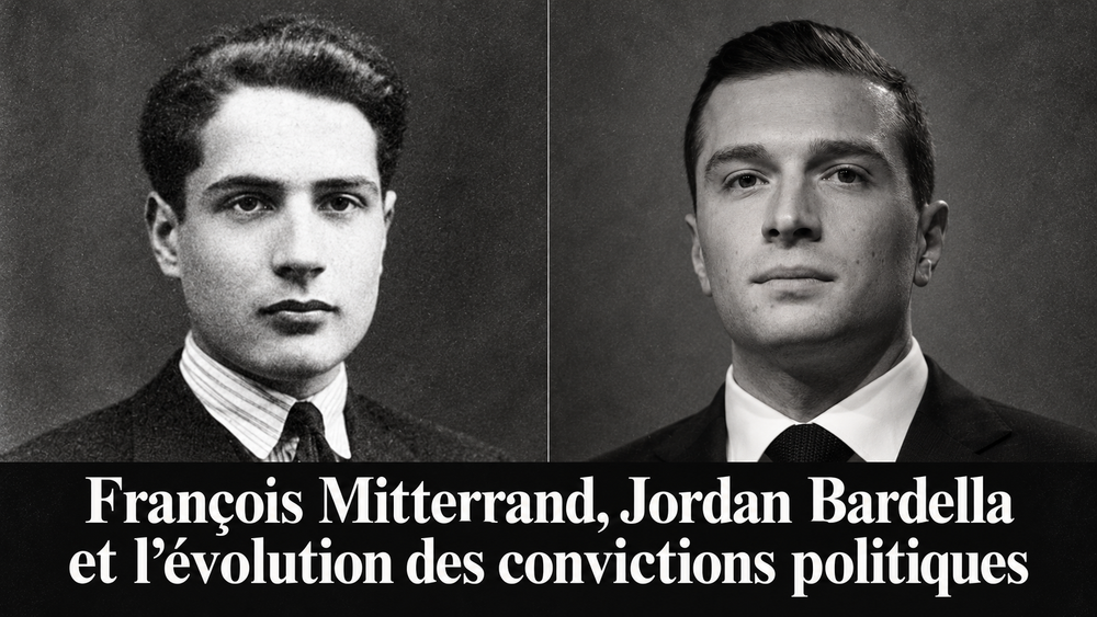 François Mitterrand, Jordan Bardella et l’évolution des convictions politiques