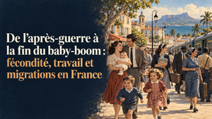 De l’après-guerre à la fin du baby-boom : fécondité, travail et migrations en France