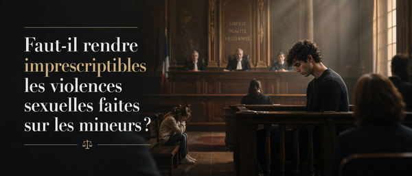 Faut-il rendre imprescriptibles les violences sexuelles faites sur les mineurs.