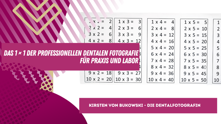 Das 1 × 1 der  professionellen  dentalen Fotografie für Praxis und Labor