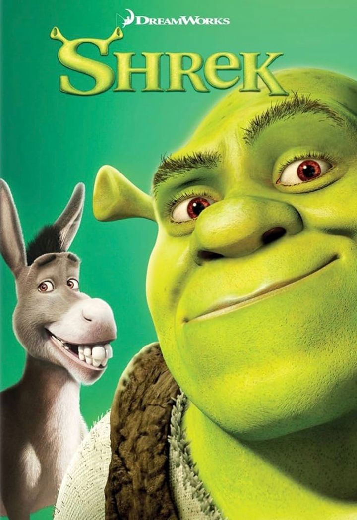 Shrek (2001) Andrew Adamson and Vicky Jenson dvd cover with Shrek and donkey 