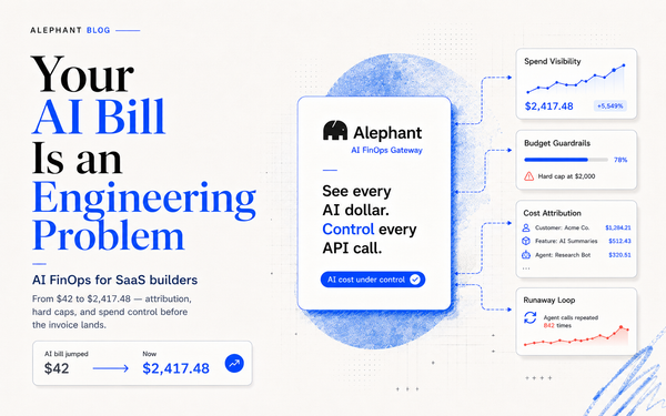 Why Your AI Bill Is an Engineering Problem: AI FinOps for SaaS Builders