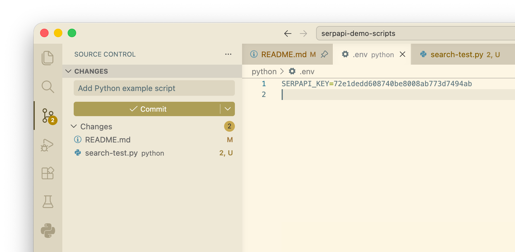Visual Studio Code screenshot