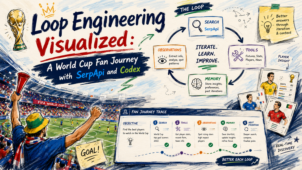 Loop Engineering Visualized: A World Cup Fan Journey with SerpApi and Codex