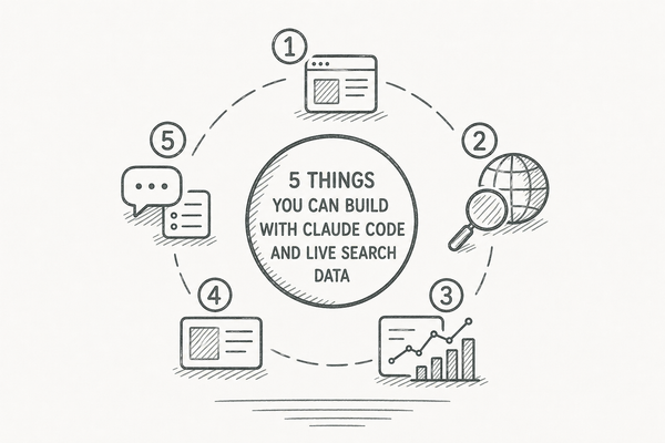 5 Things You Can Build with Claude Code and Live Search Data