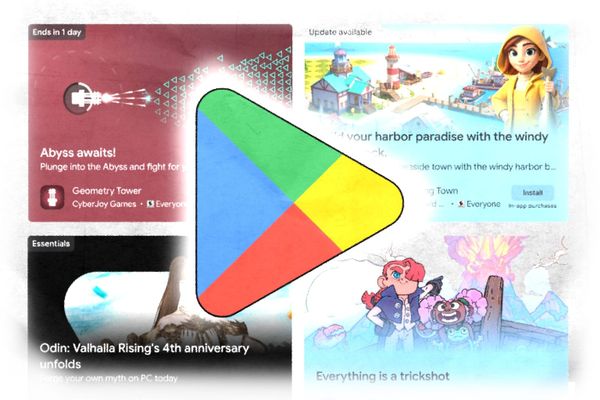The Google Play Games store.