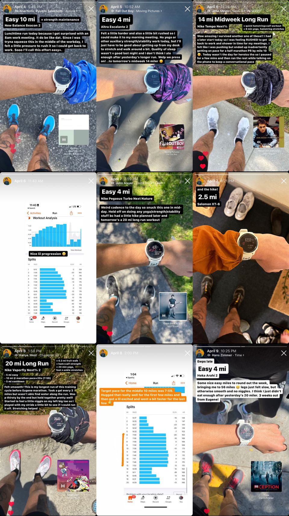 9 - TWR 3 - Training Week Recap (4/3-9)