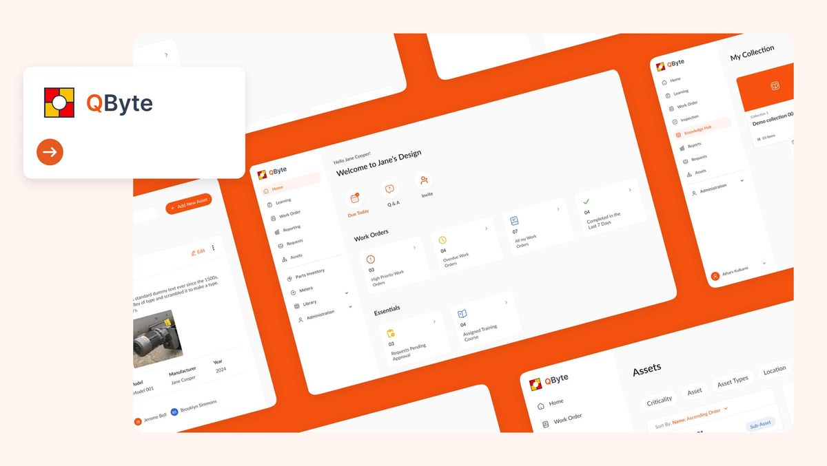 Qbyte.ai – Your Smart Assistant for  Asset and Maintenance Management