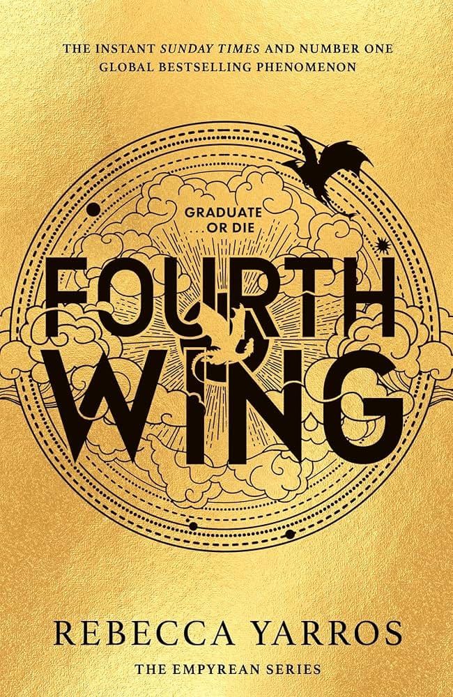 The cover of Rebecca Yarros's book Fourth Wing.