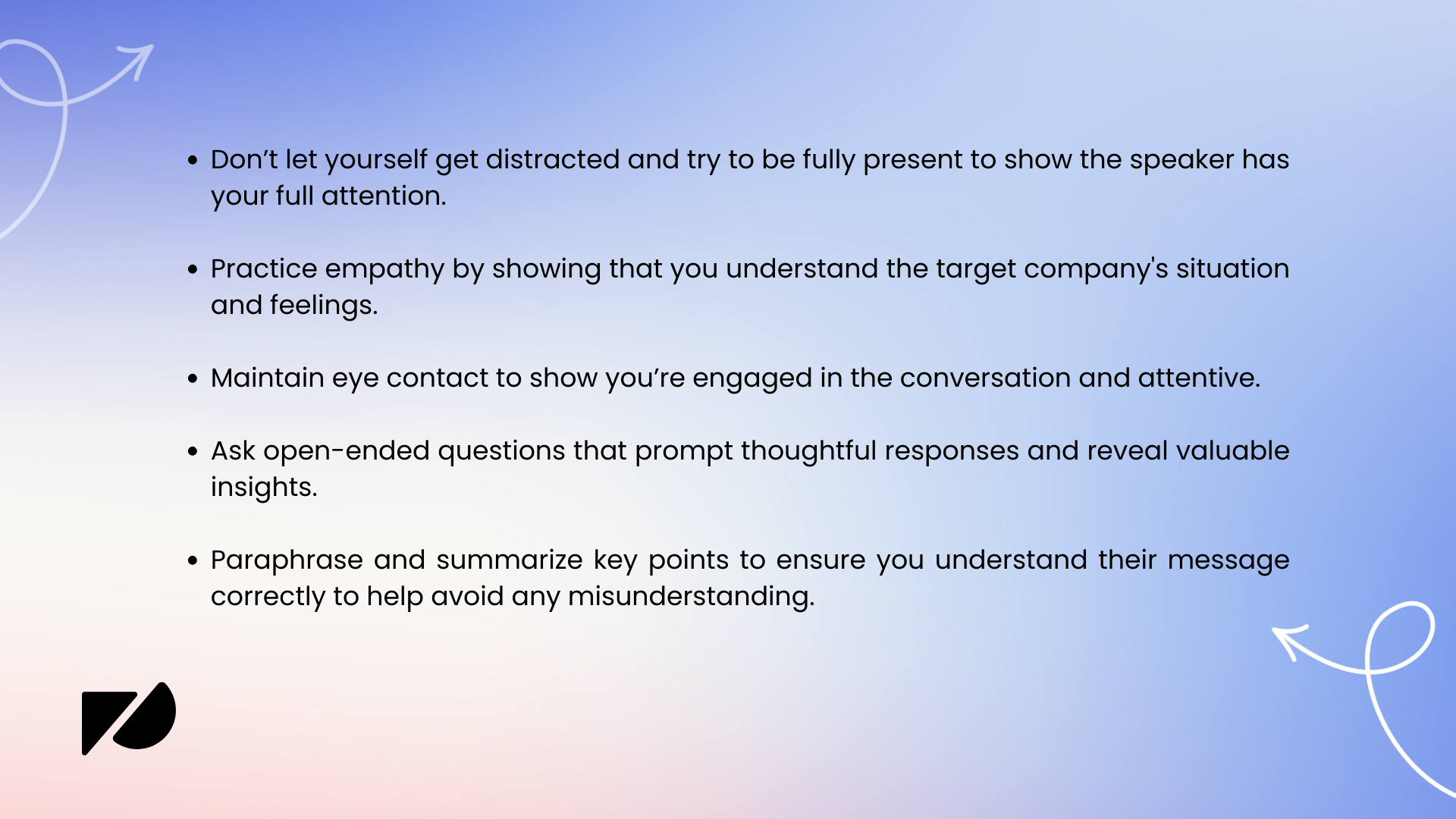 CFO negotiation tactics - active listening tips