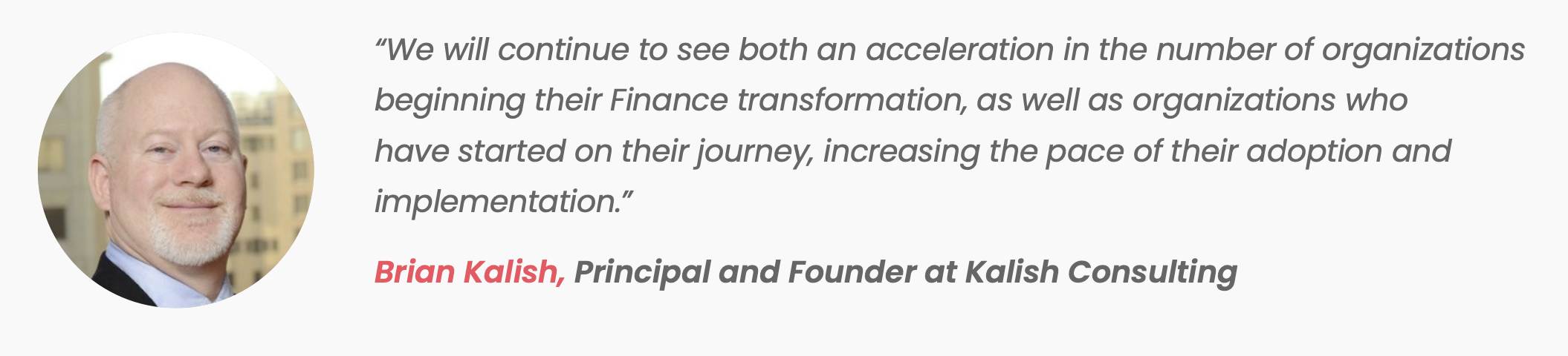 Future of the finance function prediction - Brian Kalish