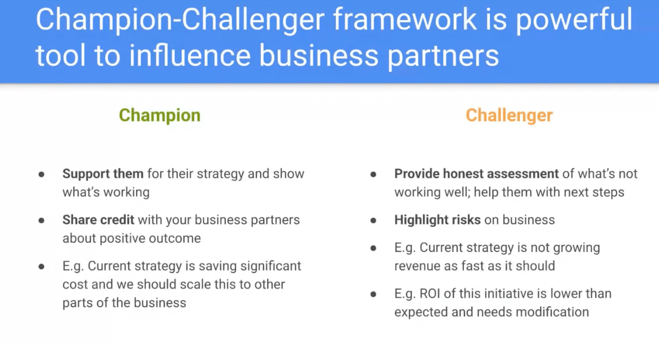 champion vs challenger