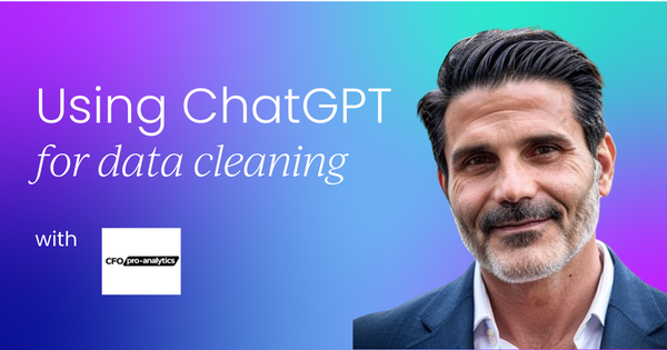 How to use ChatGPT  for data cleaning