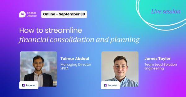 How to streamline financial consolidation and planning