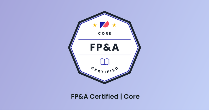 Introducing FP&A Certified: Core