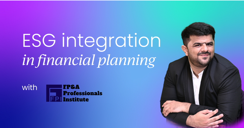 How to integrate ESG into your  financial planning