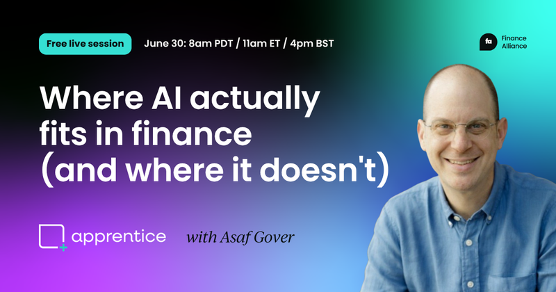 Where AI actually fits in finance  (and where it doesn't)