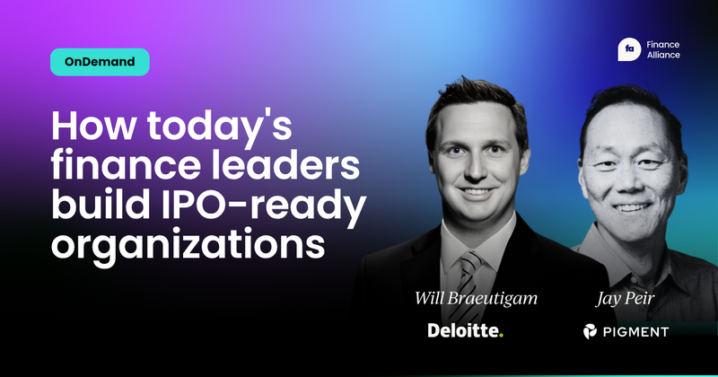 How today's finance leaders build IPO-ready organizations
