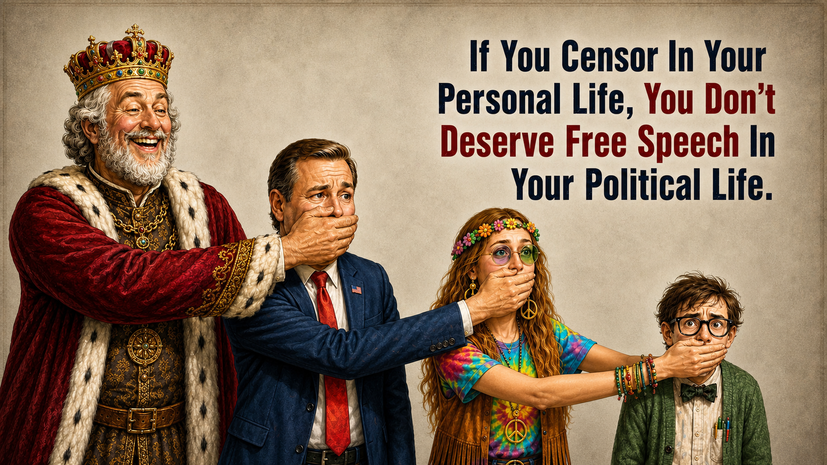 If You Censor In Your Private Life, You Don't Deserve Free Speech In Your Political Life