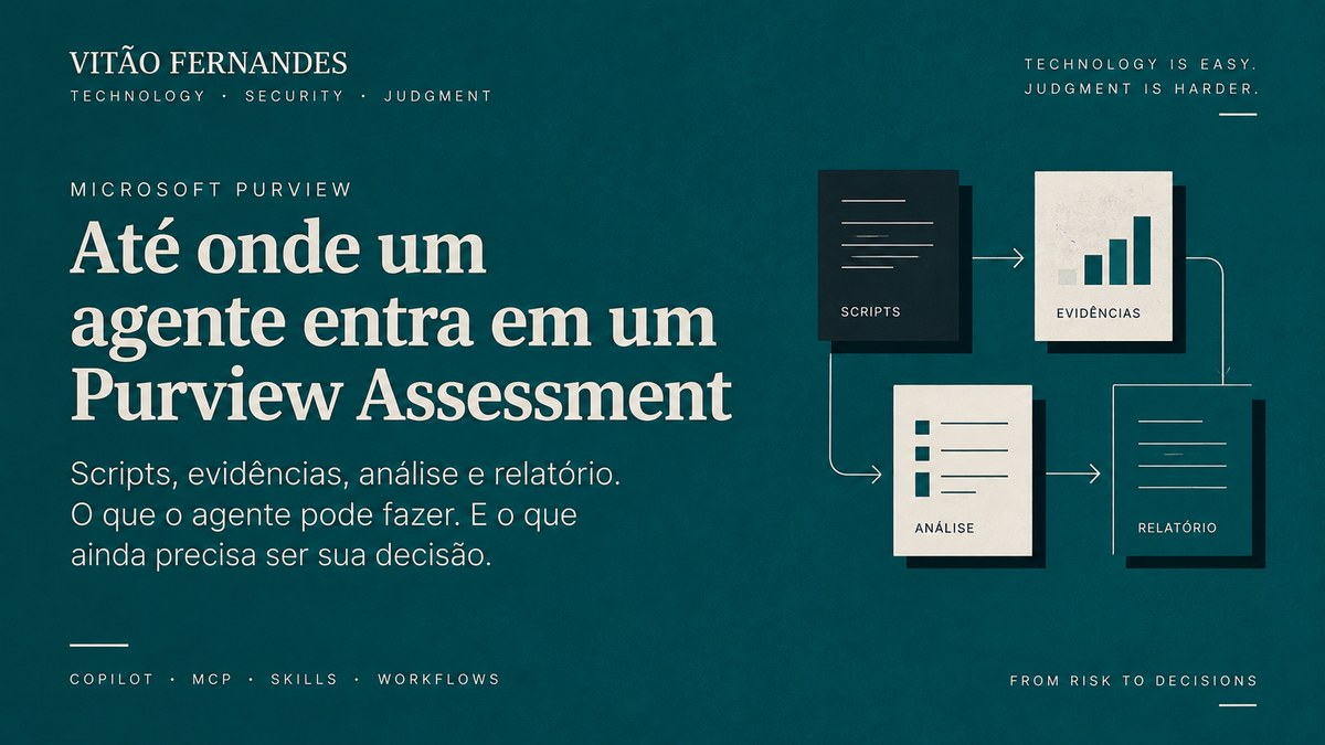 Até onde um agente entra em um Purview Assessment