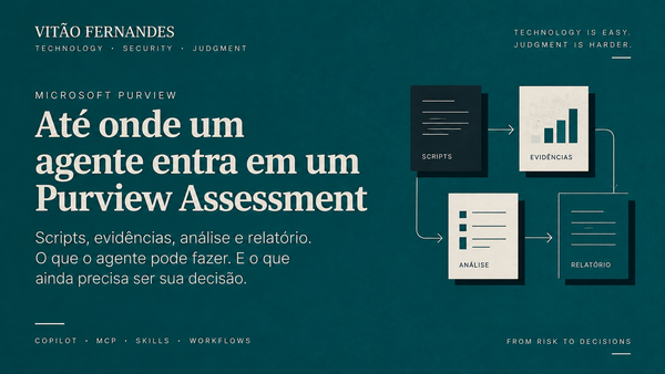 Até onde um agente entra em um Purview Assessment