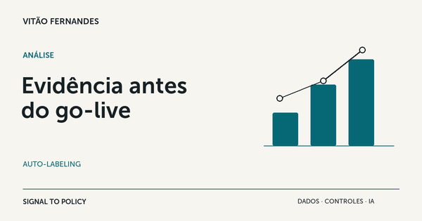 Evidência antes do go-live: telemetria para decisões de auto-labeling.