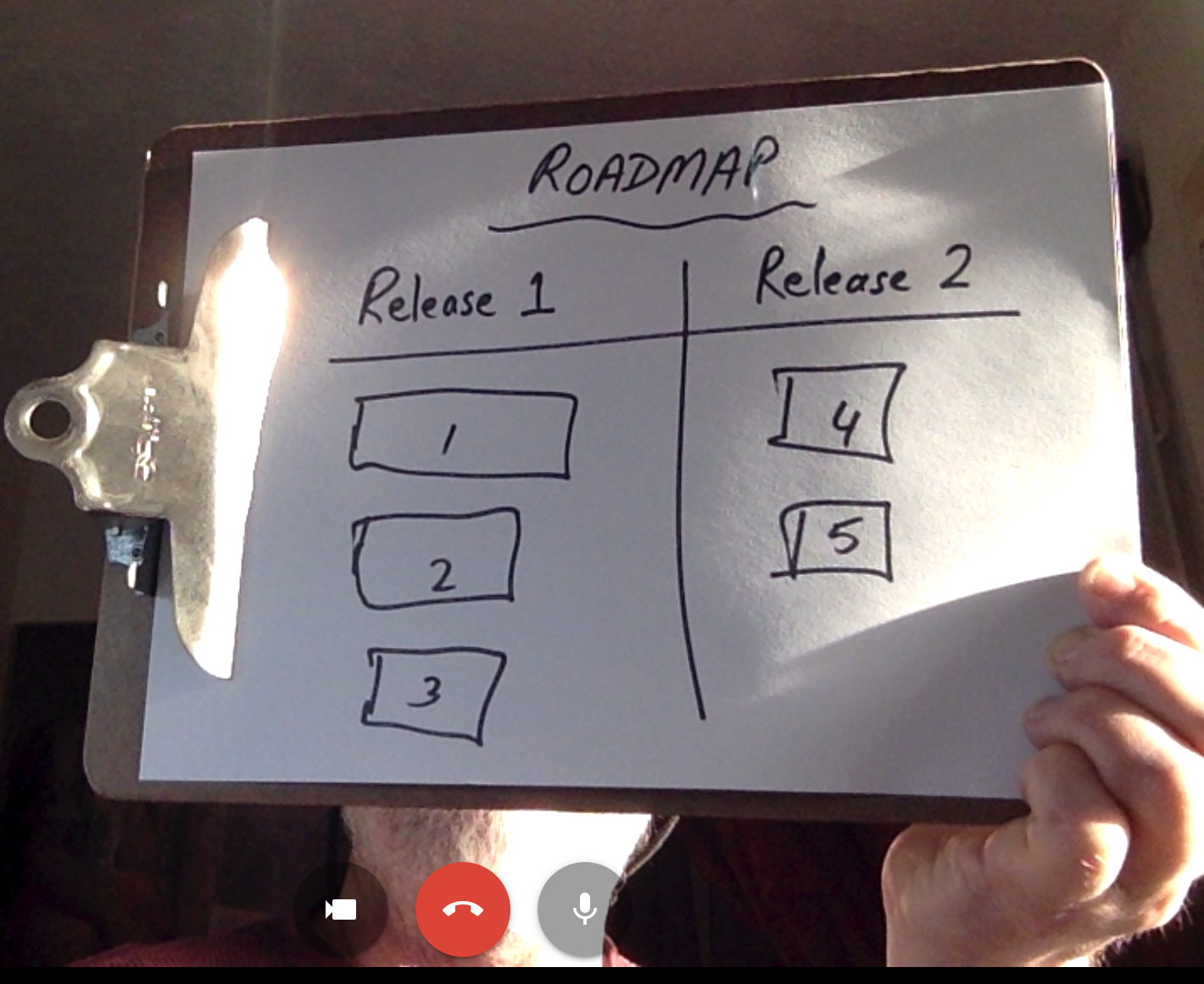 A person holding a sign

Description automatically generated