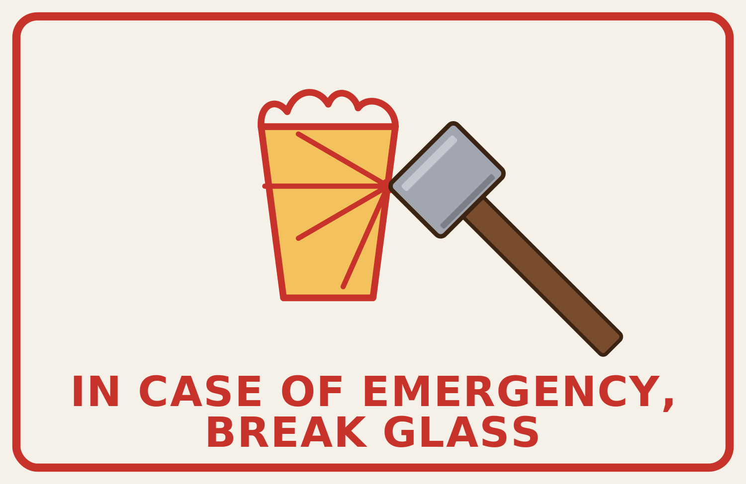 Live break-glass thumb