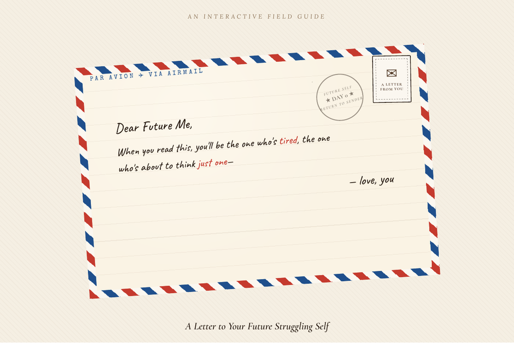 Sealed envelope illustration for A Letter to Your Future Self.