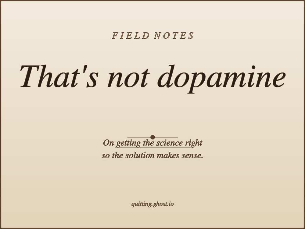 Blog post thumbnail illustrating the difference between dopamine and pleasure.