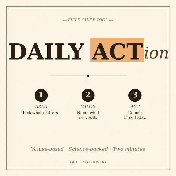 Card illustration for the Daily ACTion behavioral activation tool.