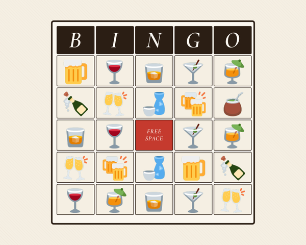 Bingo — Your Culture Tells You to Drink Edition